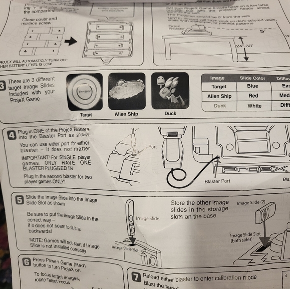 Projex kids toys projecting game arcade electronics new no box - Picture 12 of 12